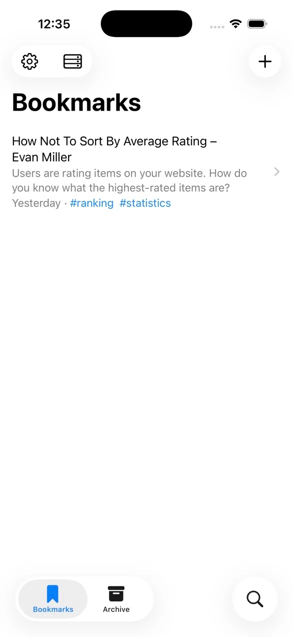 Here Links bookmarks list