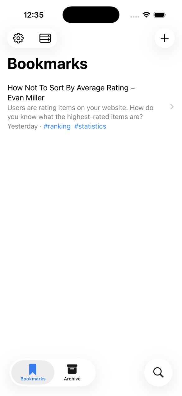 Here Links bookmarks list